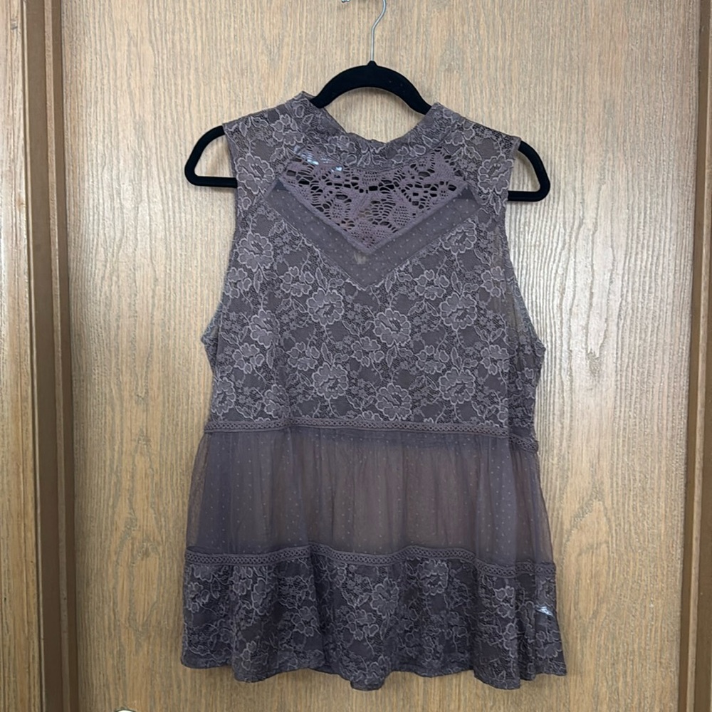 Maurices size one see-through sleeveless shirt